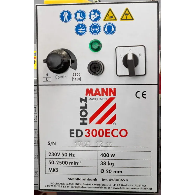 Torno Mecânico HOLZMANN ED300ECO 230V 400W