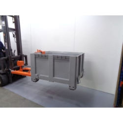 Virador de Palotes de Plástico para Garfos de Empilhador ND 500kg 135º