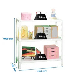 ESTANTE COMFORT SUPERPLUS 3/500 1000 BRANCO SIMON