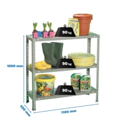 ESTANTE COMFORT SUPERPLUS 3/500 1000 CINZA SIMON