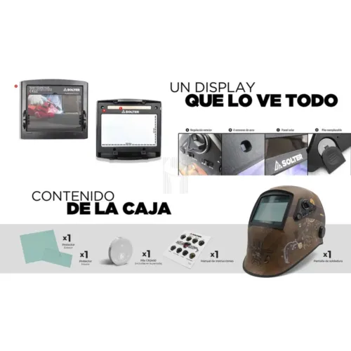 MÁSCARA SOLDADURA HELLMET STEAMPUNK SOLTER