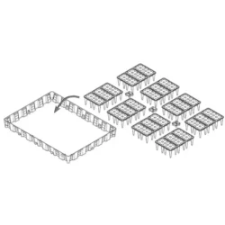 BACIA DE RETENÇÃO L PE MODULAR CEMO ()