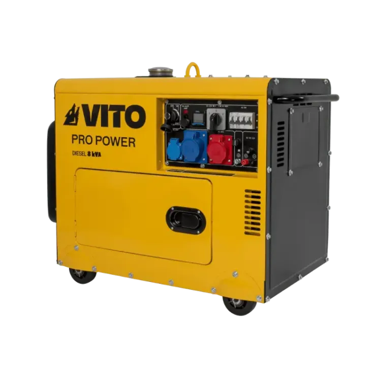 Gerador Diesel 8 KVA Trifásico Silencioso VITO 498cc Euro 5