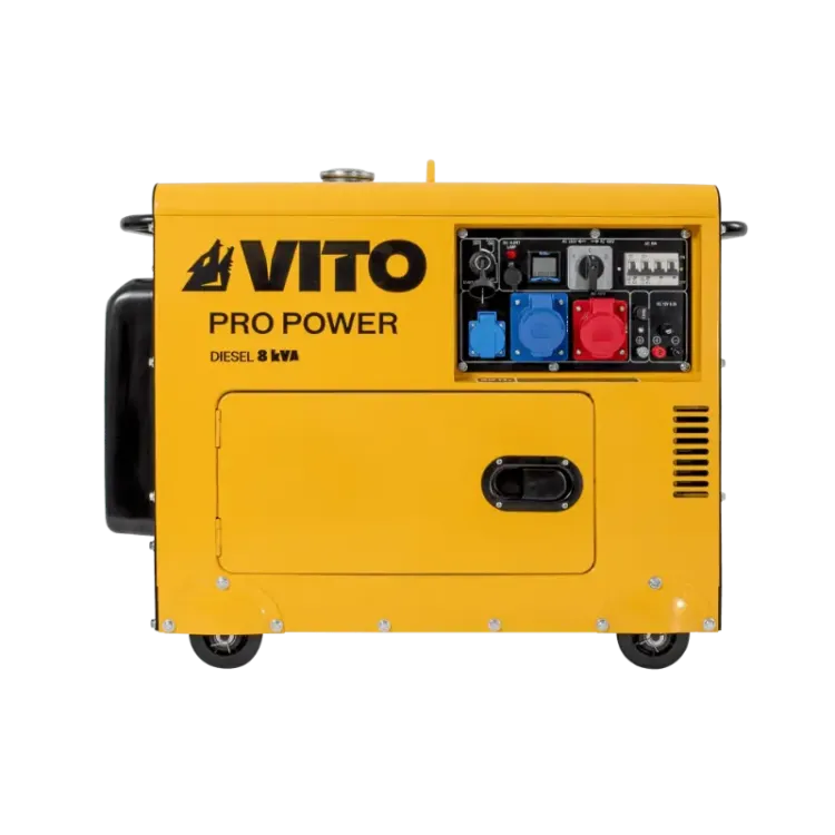 Gerador Diesel 8 KVA Trifásico Silencioso VITO 498cc Euro 5