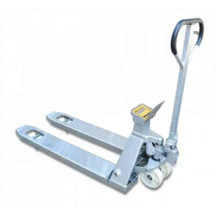 Porta Paletes Manual com Balança Digital Galvanizado HU-LIFT 2000kg 1150x550mm