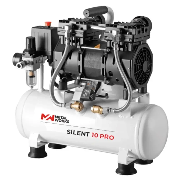 Compressor Silent 10 Pro METALWORKS 10L 2HP 230V 8bar