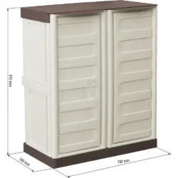 ARMÁRIO PVC 2 PORTAS 1 PRATELEIRA