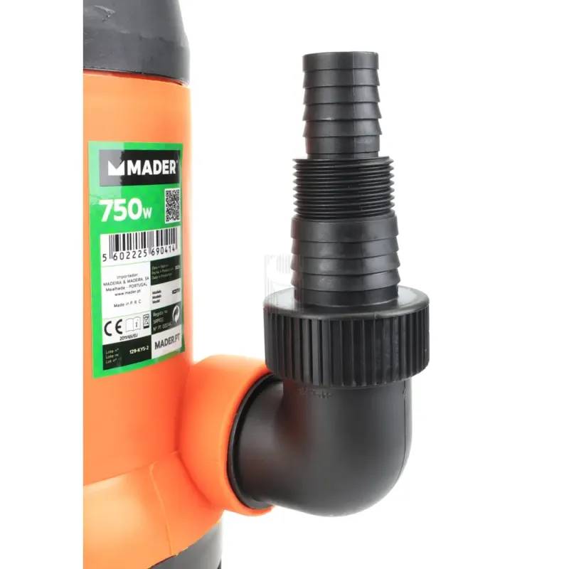 BOMBA SUBMERSÍVEL ÁGUAS SUJAS 750W 13000L/H MADER