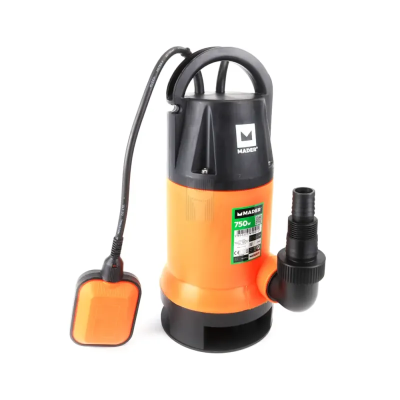 BOMBA SUBMERSÍVEL ÁGUAS SUJAS 750W 13000L/H MADER BOMBA SUBMERSÍVEL ÁGUAS SUJAS 750W 13000L/H MADER