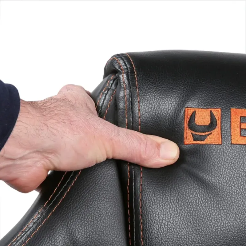 CADEIRA ERGONÓMICA VISITAS PRETO/LARANJA BETA