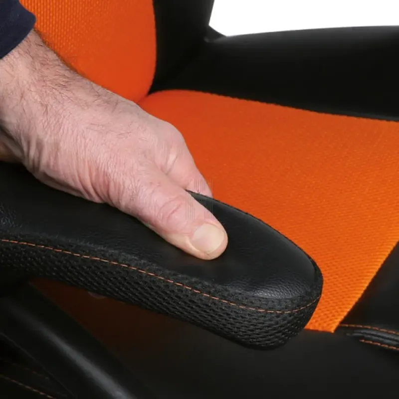 CADEIRA ERGONÓMICA VISITAS PRETO/LARANJA BETA