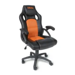 CADEIRA ERGONÓMICA VISITAS PRETO/LARANJA BETA