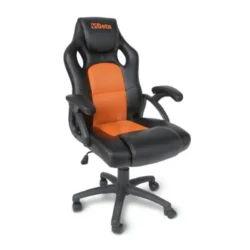 CADEIRA ERGONÓMICA VISITAS PRETO/LARANJA BETA