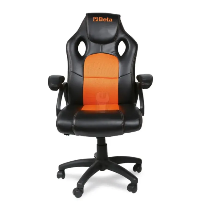 CADEIRA ERGONÓMICA VISITAS PRETO/LARANJA BETA