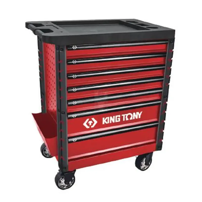 CARRO 7 GAVETAS VERMELHO KING TONY