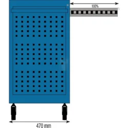 Carro de Oficina STILKER 7 Gavetas 300kg