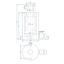 CILINDRO 12,6T RH01204 GCH HYDRAULIC