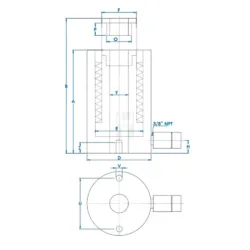CILINDRO 28.9T RH03015 GCH HYDRAULIC