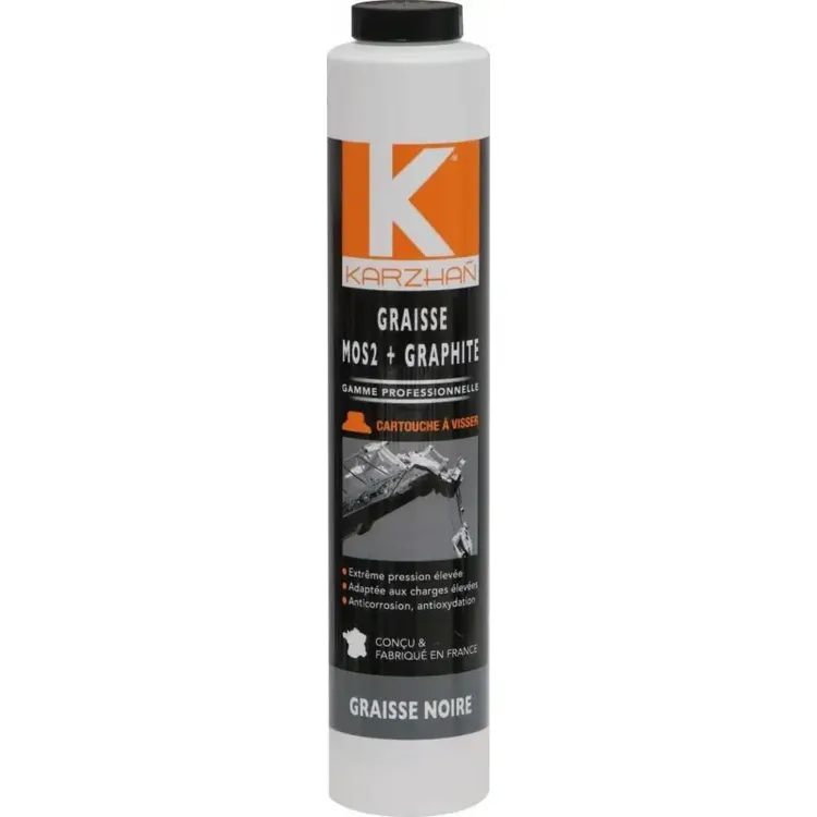 GRAXA NEGRA MOS2 + GRAFITE ROSCA 400G KARZHAN