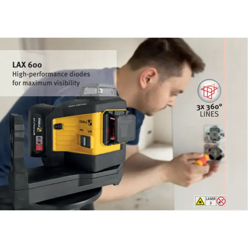 LASER MULTILINHAS LAX 600 NIVEL 3X360º STABILA