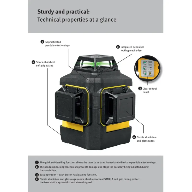 LASER MULTILINHAS LAX 600 NIVEL 3X360º STABILA