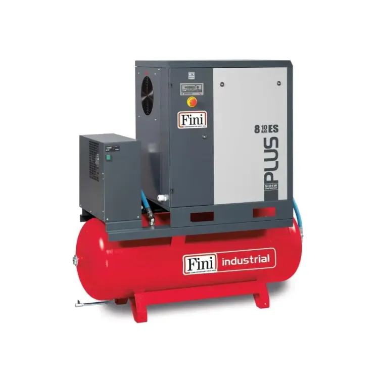 COMPRESSOR DE PARAFUSO COM DEPÓSITO 270L E SECADOR PLUS 11-10-270 ES FINI