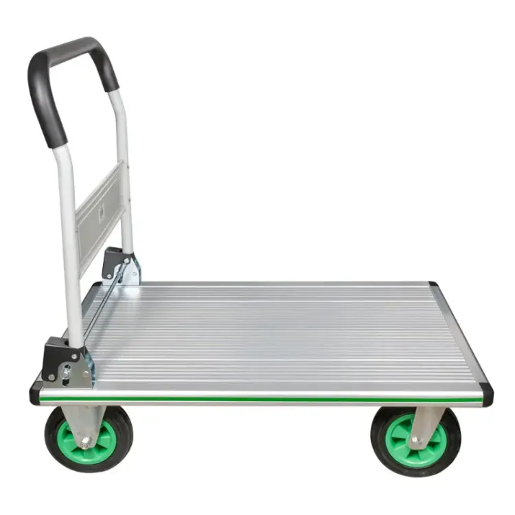 CARRO DOBRÁVEL COM PLATAFORMA DE ALUMÍNIO 300KG JBM