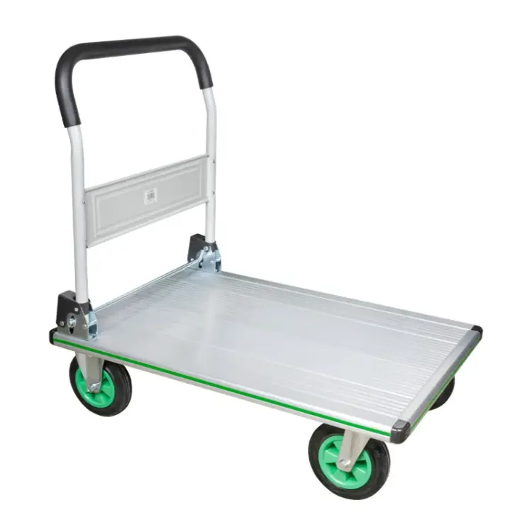 CARRO DOBRÁVEL COM PLATAFORMA DE ALUMÍNIO 300KG JBM