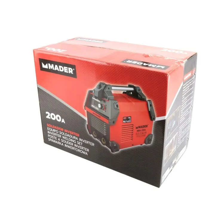 SOLDADOR INVERTER ANTI STICK, 200A MADER
