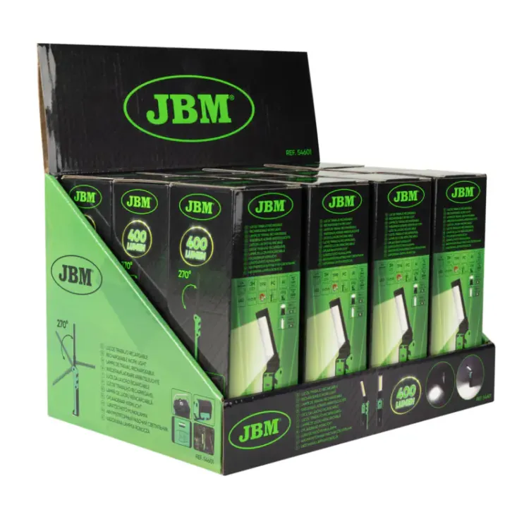 LÂMPADA LED REGULÁVEL ARTICULADA COM BASE IMANTADA 400LM JBM