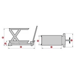 MESA ELEVATÓRIA HIDRÁULICA MEGA 2500 KG