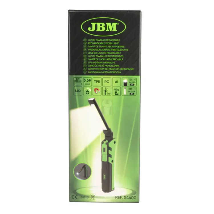 MINI LÂMPADA LED ARTICULADA IMANTADA – 360LM JBM