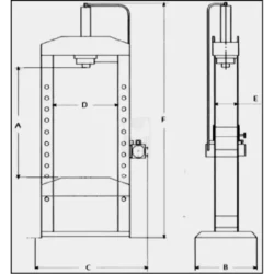 PRENSA ELECTRO-HIDRÁULICA PE1502V RAVIOL