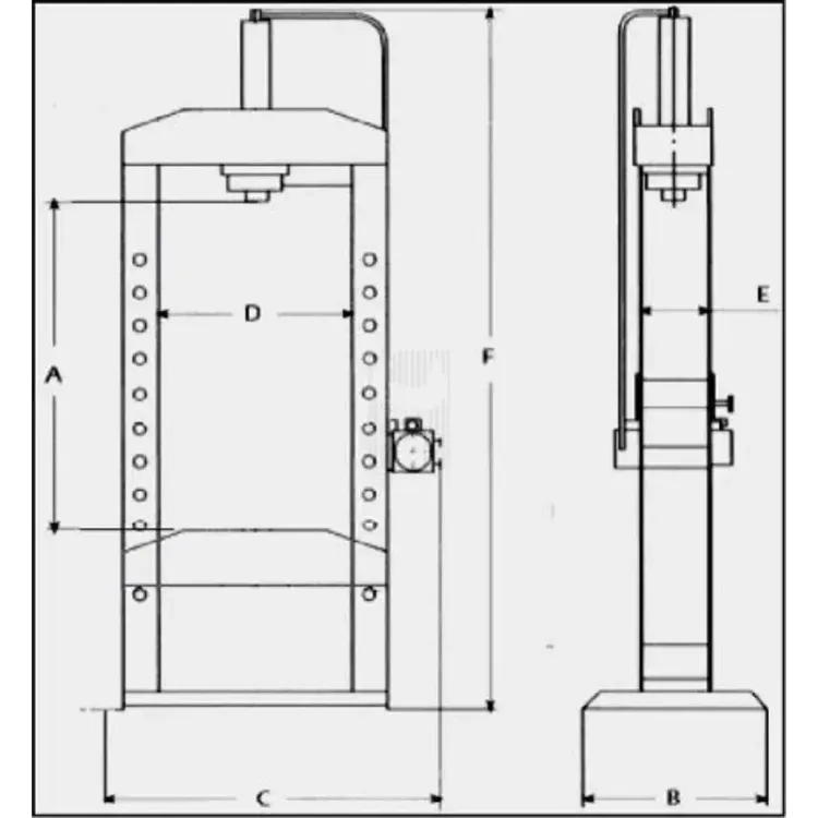 PRENSA ELECTRO-HIDRÁULICA PE1502V RAVIOL