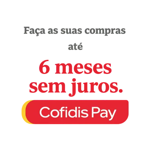 Faça as suas compras 6 meses sem juros
