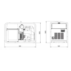 Gerador a Gasolina MOSA 11000 HBS 9.9 kW 230V AVR