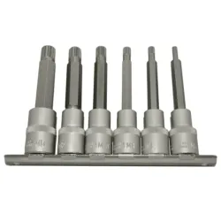 JOGO DE PONTAS XZN SPLINE 1/2” 6 PÇS M5 - M14 TOOLHUB