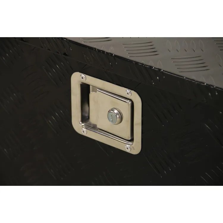 BAÚ VAZIO EM ALUMINIO PRETO DIM.1230X380X380 MM VKP