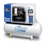 COMPRESSOR DE PARAFUSO COM DEPÓSITO NEW SILVER 5.5/200