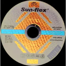 DISCO CORTE DE FERRO 125 x 1 SUN-FLEX