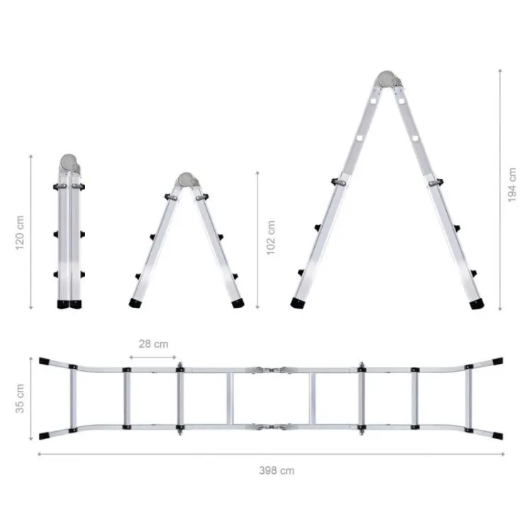 ESCADA TELESCÓPICA MULTIUSO 5.1M WERKU ESCADA TELESCÓPICA MULTIUSO 5.1M WERKU