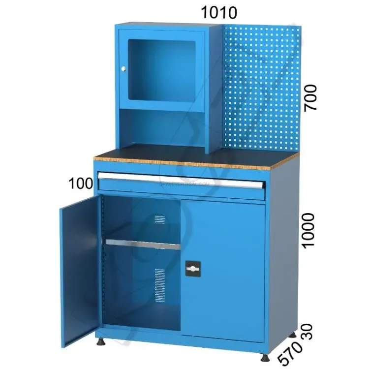 Estação de Trabalho para Computador Kocel Cinza 1010x570x1700mm
