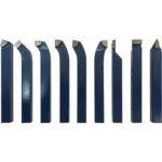 JOGO FERROS TORNO 9PCS 10X10MM POWERED