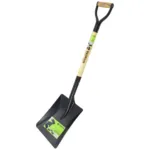 PÁ QUADRADA AÇO TEMPERADO E CABO DE MADEIRA EM D SAURIUM