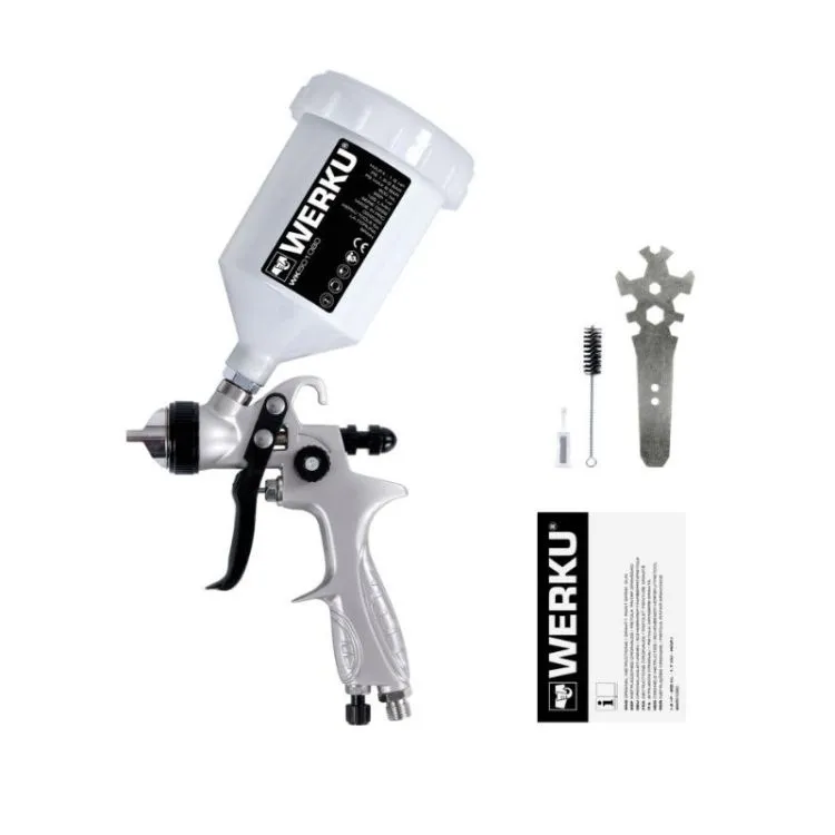 PISTOLA DE PINTAR C/ COPO 600ML HVLP-II WERKU