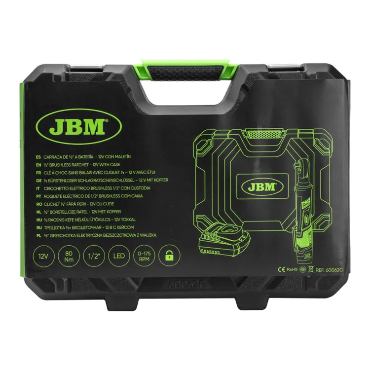 ROQUETE 1/2" A BATERIA 12V C/ MALA JBM