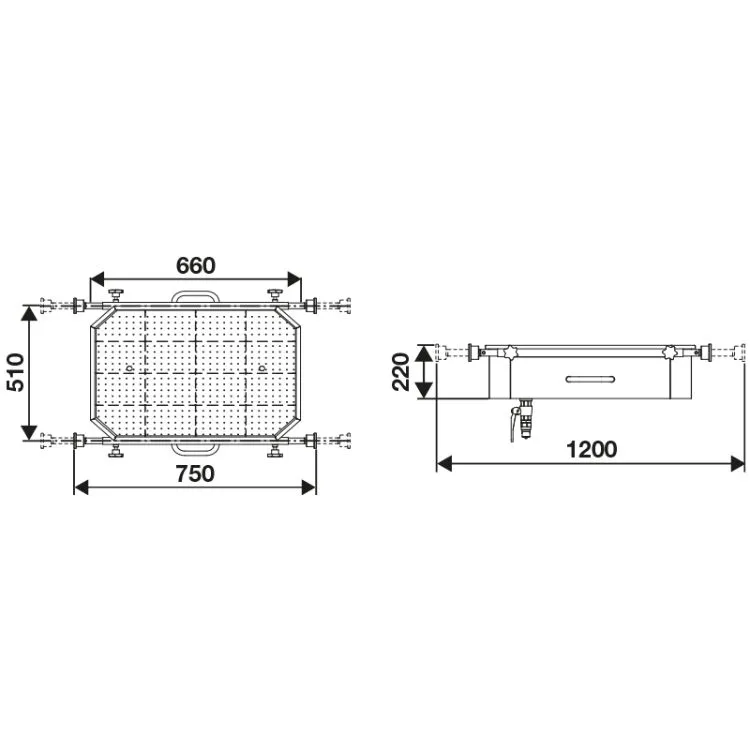 APARADEIRA DE ÓLEO P/ FOSSO 65L RAASM