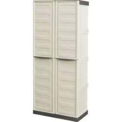 ARMÁRIO PVC 2 PORTAS 3 PRATELEIRAS