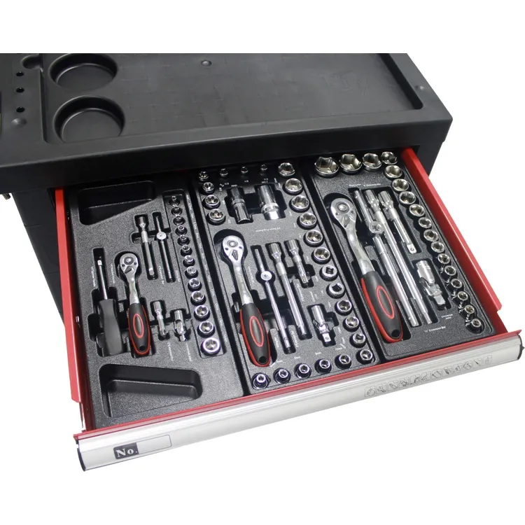 CARRO DE FERRAMENTAS 130 PCS 6 GAVETAS MADER