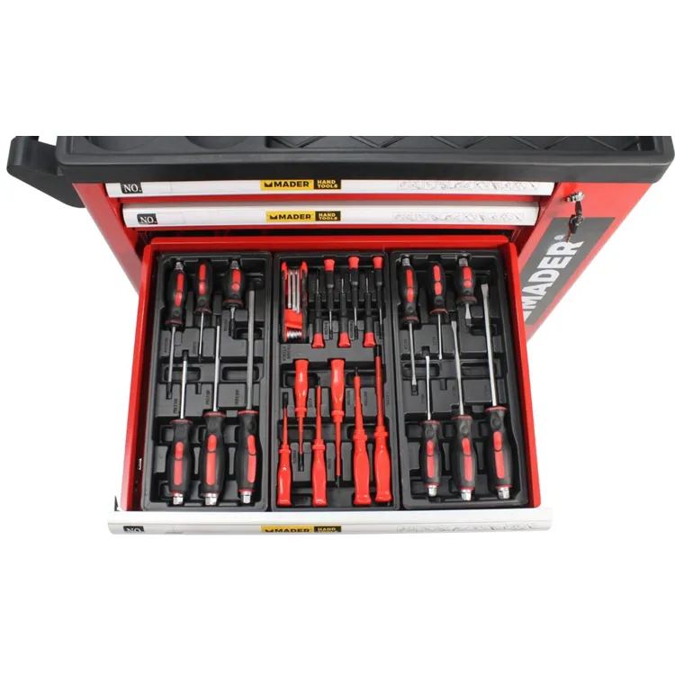 CARRO DE FERRAMENTAS 7 GAVETAS 156pçs MADER